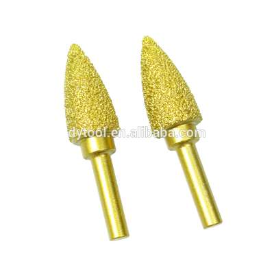 brazed diamond grinding head for stone edge grinding engraving bit