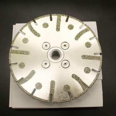 Electroplated and sharp diamond saw blade for agate cutting